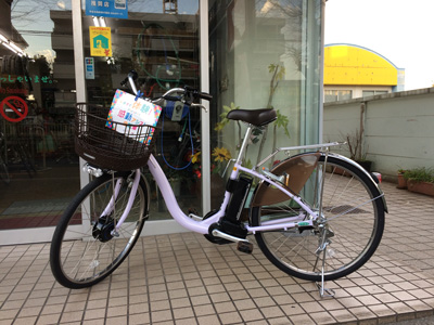 電動アシストサイクル：試乗車をご用意しております。